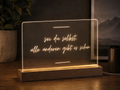 LED Acrylschild "Sei du selbst, alle anderen gibt es schon" – Inspirierende Wanddeko