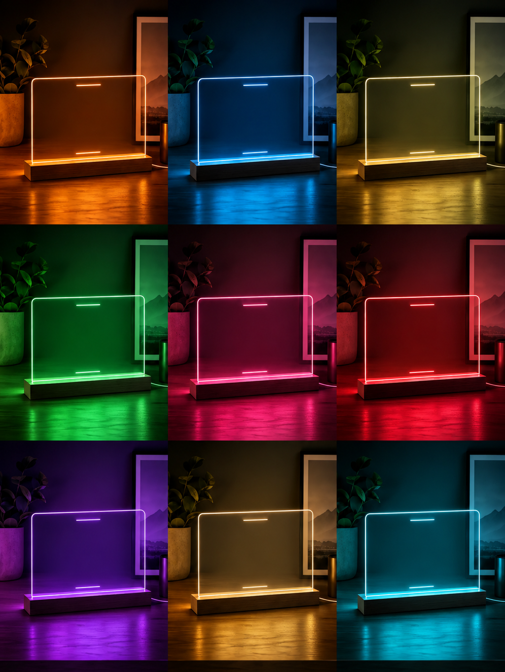 LED Acrylschild "Eines Tages wirst du das erreichen, wofür du heute kämpfst" – Motivations-Deko